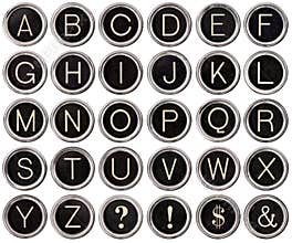 Vintage Typewriter Key Alphabet