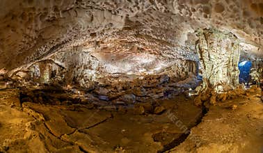 Famous Sung Sot Cave, Ha long bay, Vietnam