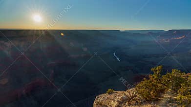 4K Timelapse Grand Canyon National park at sunset, Arizona, USA
