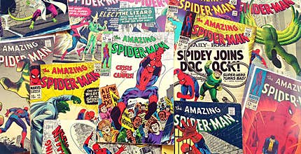 Amazing Spider-Man aka Spiderman Marvel retro vintage old comic comics
