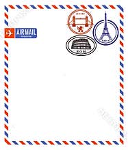 Air mail envelope