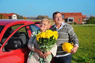 Happy seniors couple
