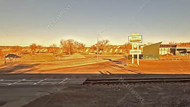 The View From a Train as it Approaches Gallup