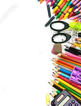 School and office supplies frame