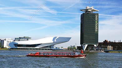 EYE Film Institute and Overhoeks Tower.