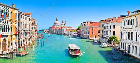 Canal Grande panorama in Venice, Italy