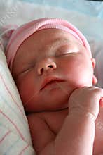 Newborn baby sleeping