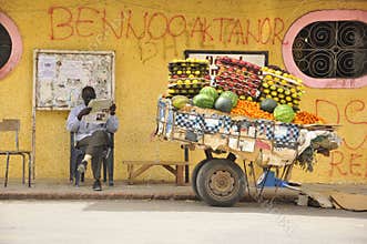Senegal street vendor