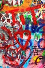 John Lennon wall in Prague