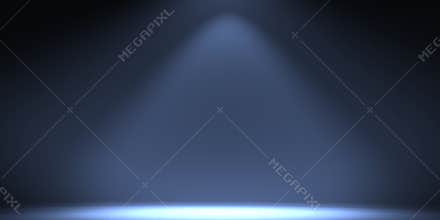 White empty photo studio of a rectangular shape