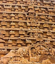 Element of bas-relief Temple Brihadishwara