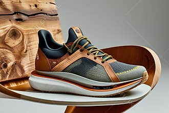 innovative eco sneaker recycled mesh, leather, and sculpted sole