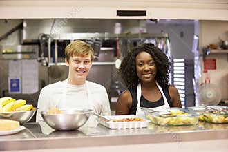 Portrait Of Kitchen Staff In Homeless Shelter