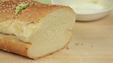 Making Garlic Bread 4