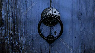 Old Wooden Door Opening
