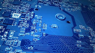 Blue Circuit Board