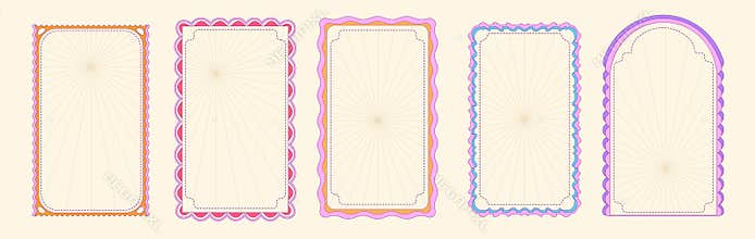 Scallop shape frame set for decoration