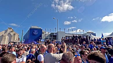 Outside Goodison Park Prior to the Final Ever Mens Game to be Played There
