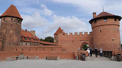 External fortifications of teutonic order castle in Malbork, Poland