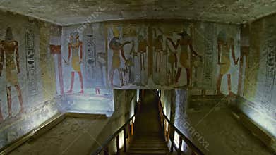 ancient color egypt images on wall