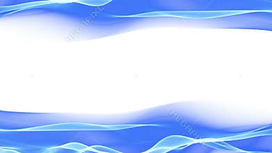 Abstract background, soft blue flowing waves animation