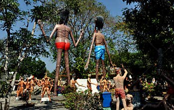 Bang Saen, Thailand: Garden of Hell at Wat Saen suk