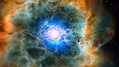 cosmic tapestry: a vibrant exploration of a nebula's luminous heart