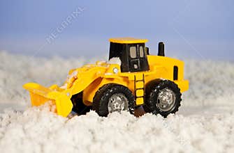 Snow removal tractor