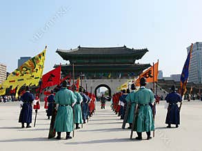 Royal Guards Ceremony in Seoul