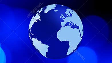 Intro world map concept background