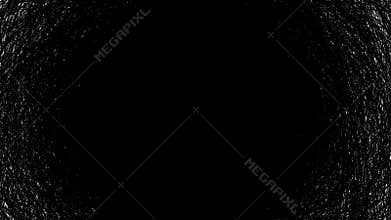 Chaotic Hand Drawn Hatching Lines Abstract Motion Frame.