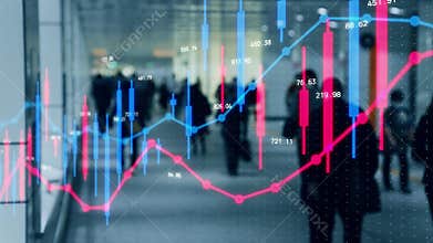 Financial technology and investment asset management fintech concept