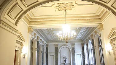 Interior architecture at National Bank of Romania