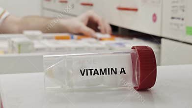 VITAMIN A tablets used to support vision,immune function and skin health a fat