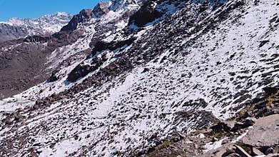 Andes mountain range in Chile