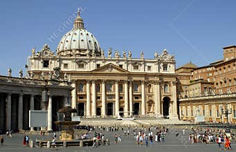 Rome,Basilica of St Peter's and Square