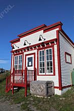 Historic wooden house in Bonavista, Newfoundland, Canada