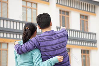 Couple and new house