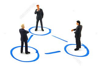 Networking business people