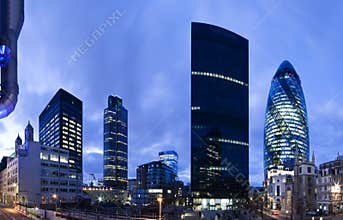 London financial district