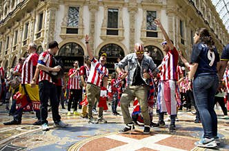 Spanish supporters in Italy