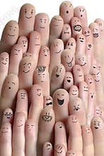 Crowd of fingers