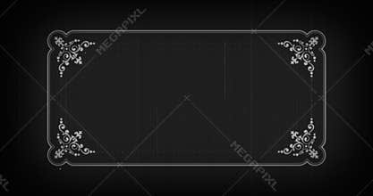 Silent movie frame for titles