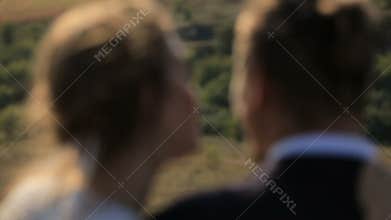 Portrait couples, tenderness love