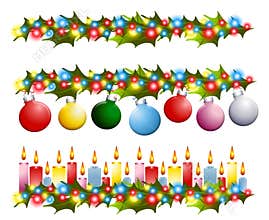Christmas Holly Borders
