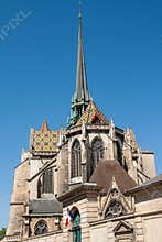 Dijon Cathedral in the city of Dijon, France