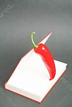 Sweet pepper in a book