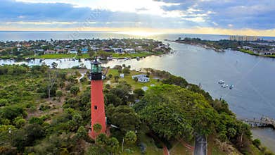 Jupiter Inlet Lighthouse at Jupiter, FLORIDA