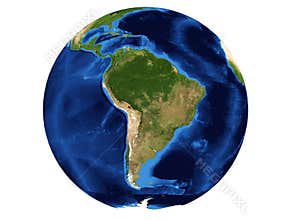 Map of South America