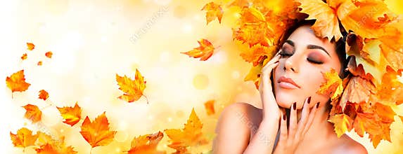 Fall Girl - Beauty Model Woman